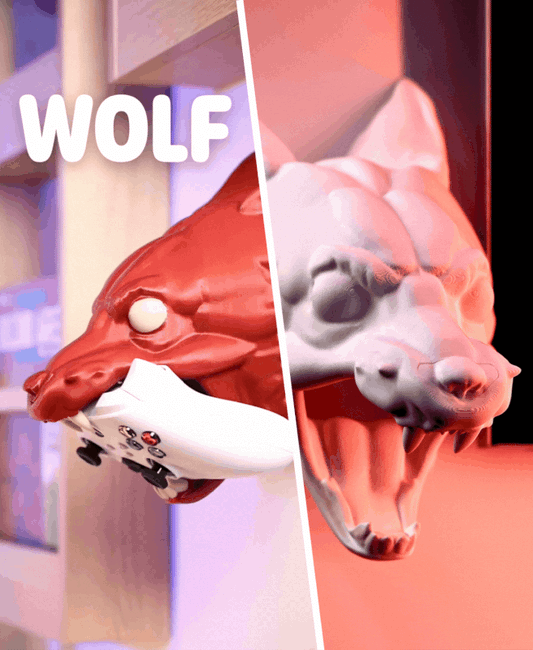 Soporte Cabeza de Lobo para mandos de PS5, XBOX y Switch - Kokoroto