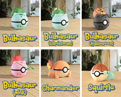 Collage de pokébolas inspiradas en personajes de Pokémon de la marca Kokoroto, en diferentes estilos y colores.