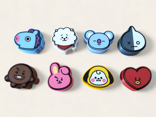 Clicker Kokoroto BT21, herramienta de entrenamiento con diseño divertido, visible en la imagen.