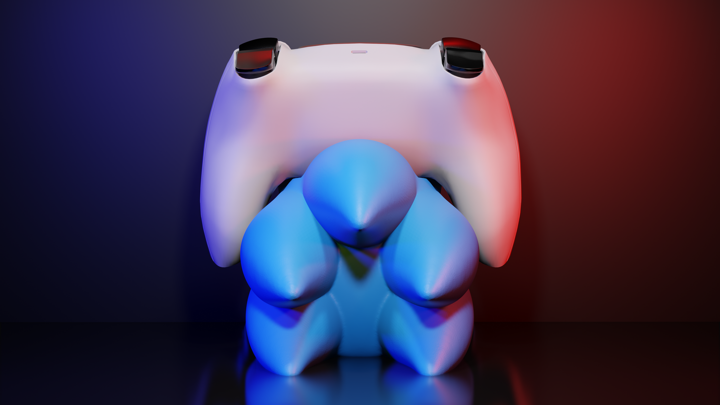 Soporte universal para mandos de Sonic the Hedgehog de la marca Kokoroto, con diseño en color azul y detalles de Sonic.