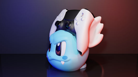 Soporte universal para mandos Kokoroto con diseño de Wartortle, soporte resistente y compatible con diferentes controles de videojuegos.