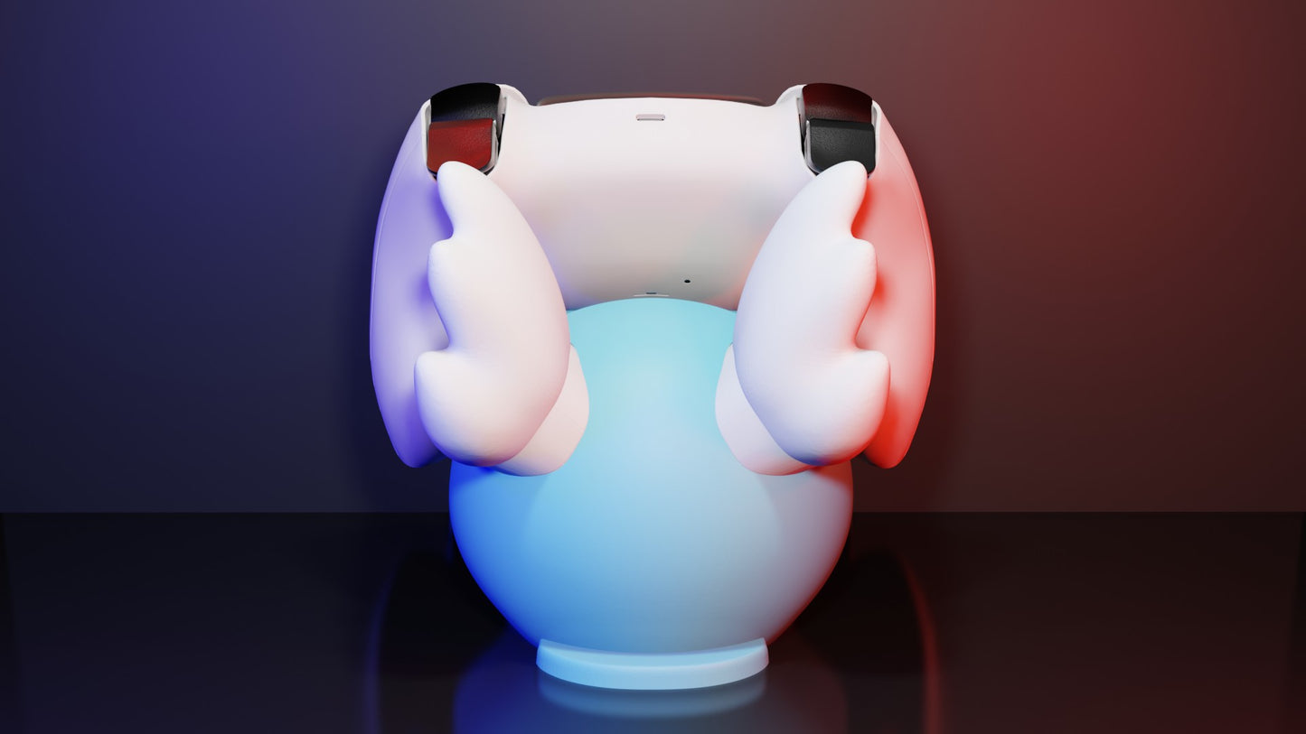 Soporte universal para mandos Kokoroto con diseño de Wartortle, muestra el soporte en color y detalles del personaje de Pokémon.