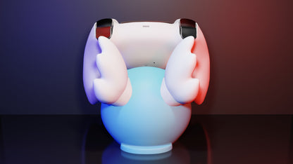 Soporte universal para mandos Kokoroto con diseño de Wartortle, muestra el soporte en color y detalles del personaje de Pokémon.