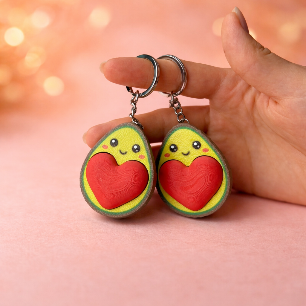 Llavero de aguacate con forma de corazón - Kokoroto
