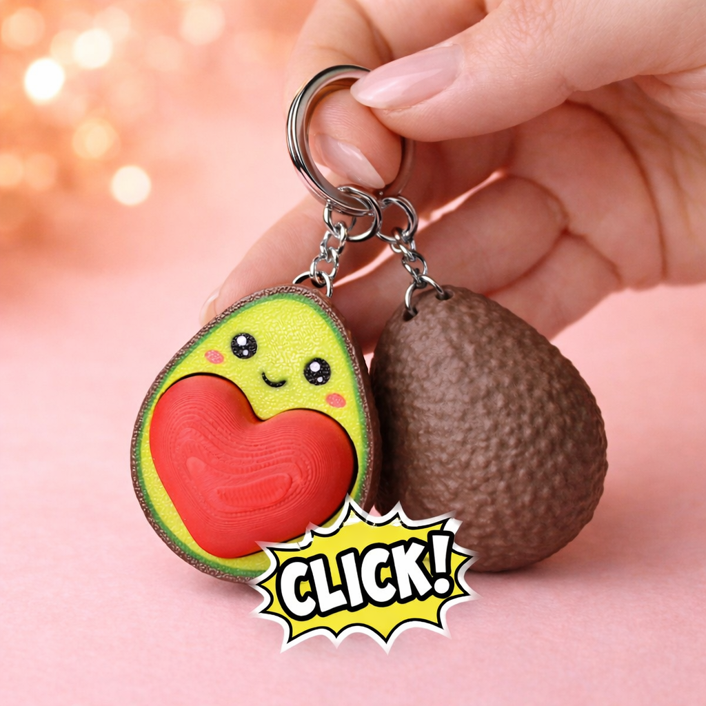 Llavero de aguacate con forma de corazón - Kokoroto