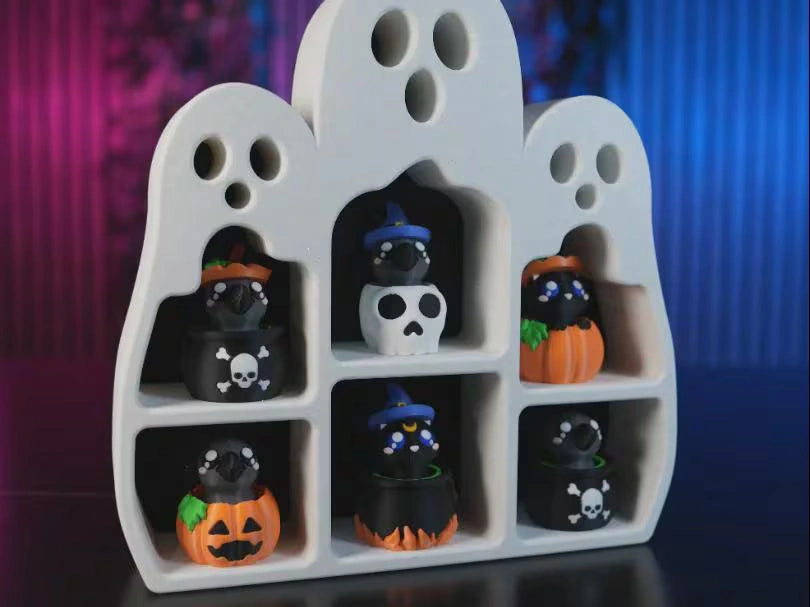Halloween Schlüsselanhänger-Clicker mit Ausstellungsständer
