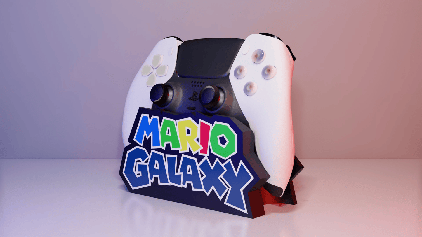 Soporte universal para mandos de Mario Galaxy de Kokoroto, base de soporte para control de videojuegos con diseño temático.