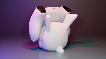 Soporte universal para mandos Kokoroto con diseño de Mewtwo de Pokémon, ideal para organizar controladores de videojuegos.