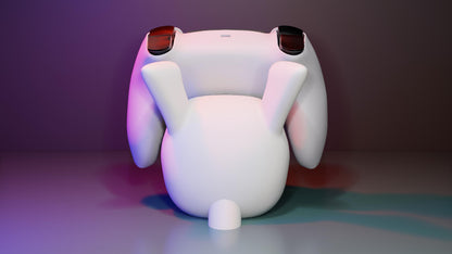Soporte universal para mandos Kokoroto con diseño de Mewtwo de Pokémon, ideal para organizar controladores de videojuegos.