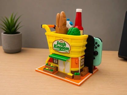 Soporte Kokoroto para Switch 1 y 2 de Tomodachi Life Fresh Kingdom, soporte de plástico resistente para consola.
