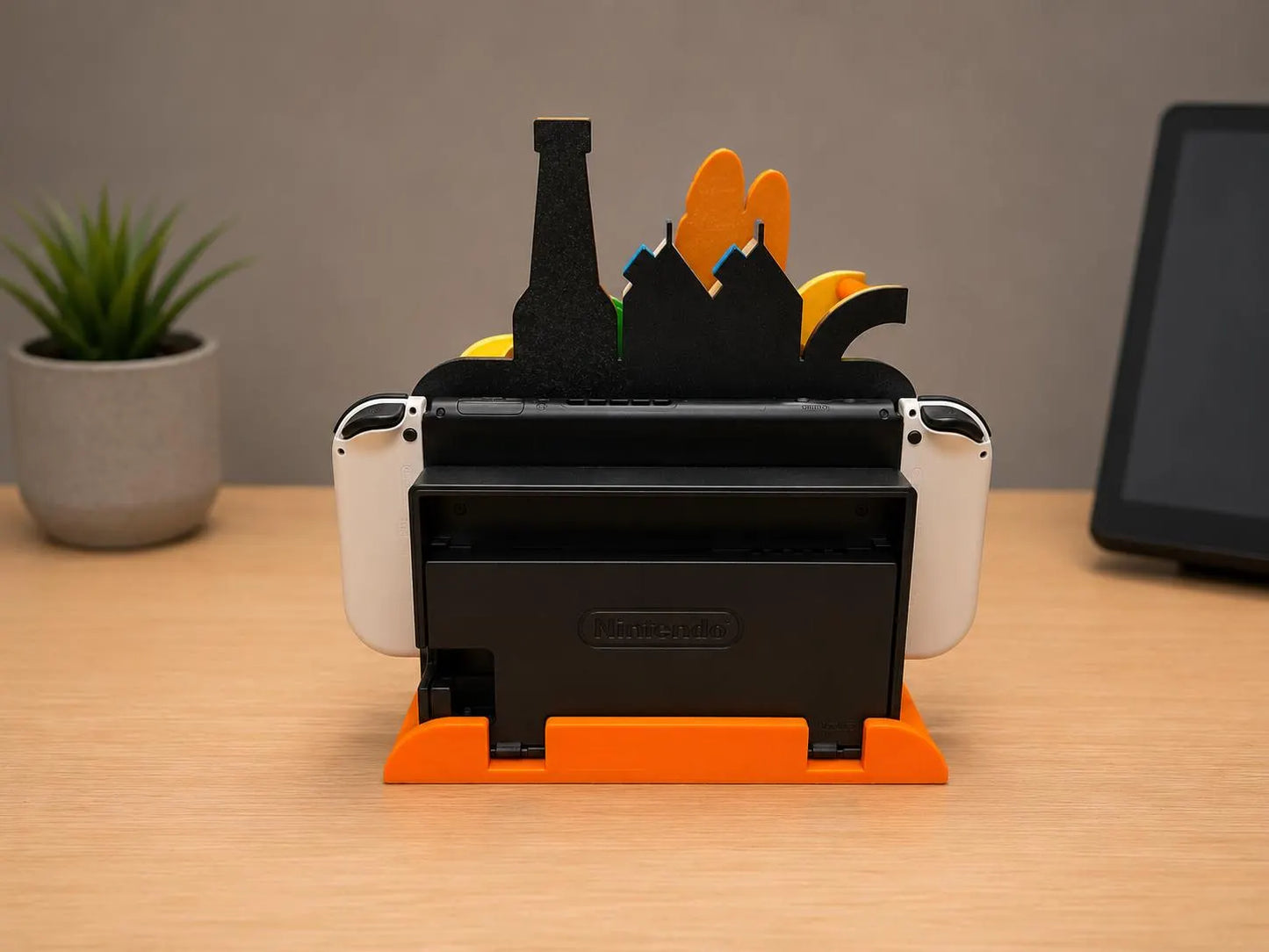Soporte Kokoroto para Switch 1 y 2 de Tomodachi Life Fresh Kingdom, soporte resistente y compatible con consolas Nintendo Switch.