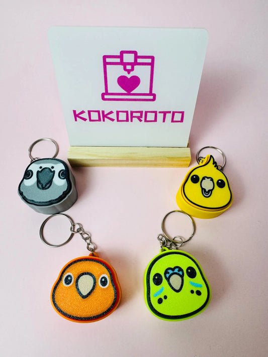 Clickers de adorables pájaros exóticos