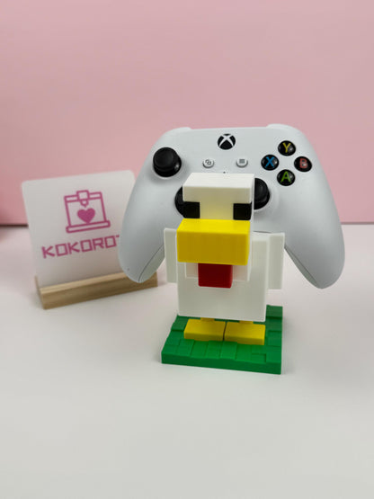 Soporte para mandos inspirado en Minecraft