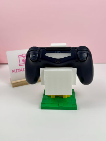 Soporte para mandos inspirado en Minecraft