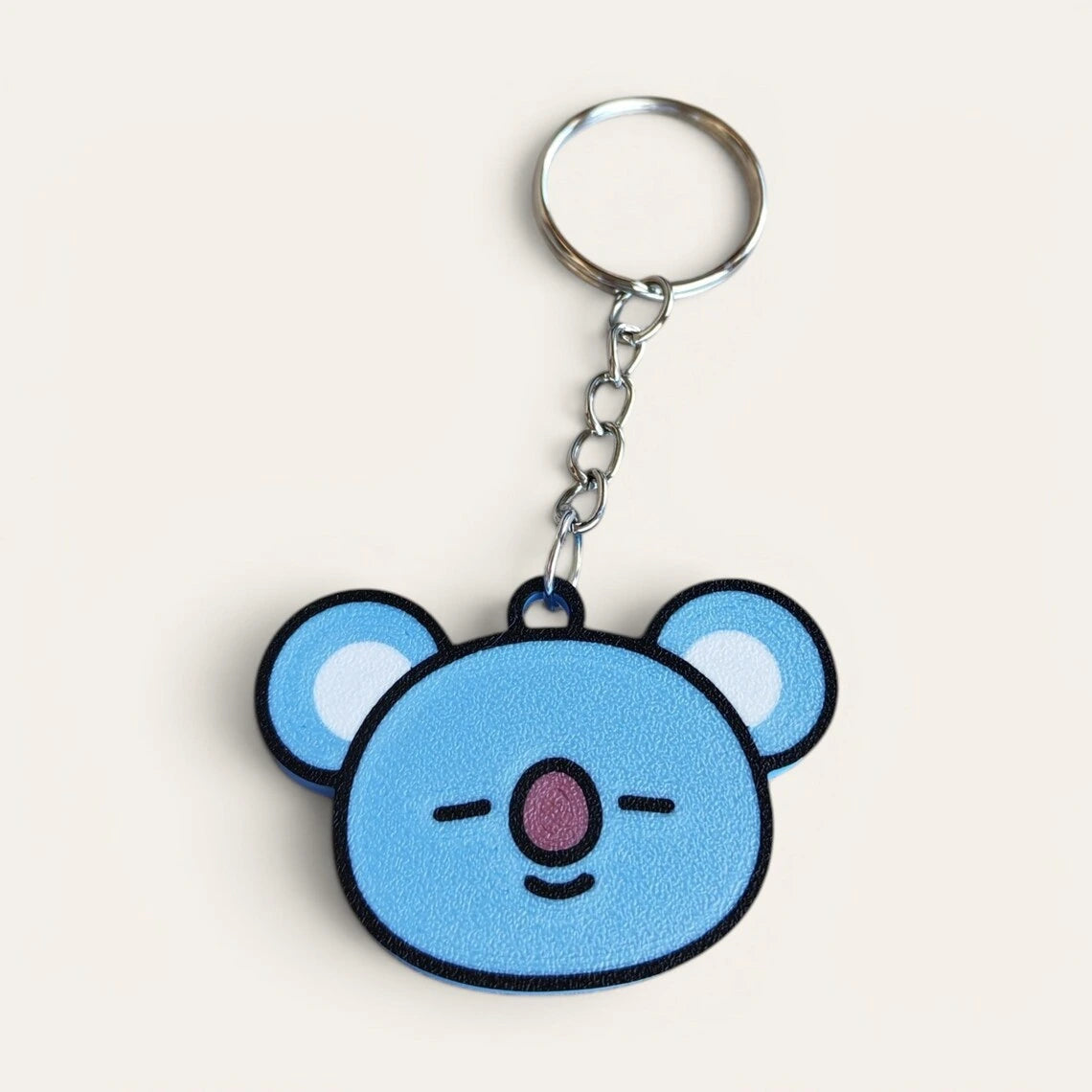 Llavero Kokoroto BTS21 con diseño de Koya, llavero decorativo de tamaño compacto y resistente para llaves o bolsos.