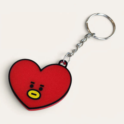 Llavero Kokoroto BTS21 con diseño de llavero y anillo, ideal para fans de BTS y coleccionistas de accesorios.