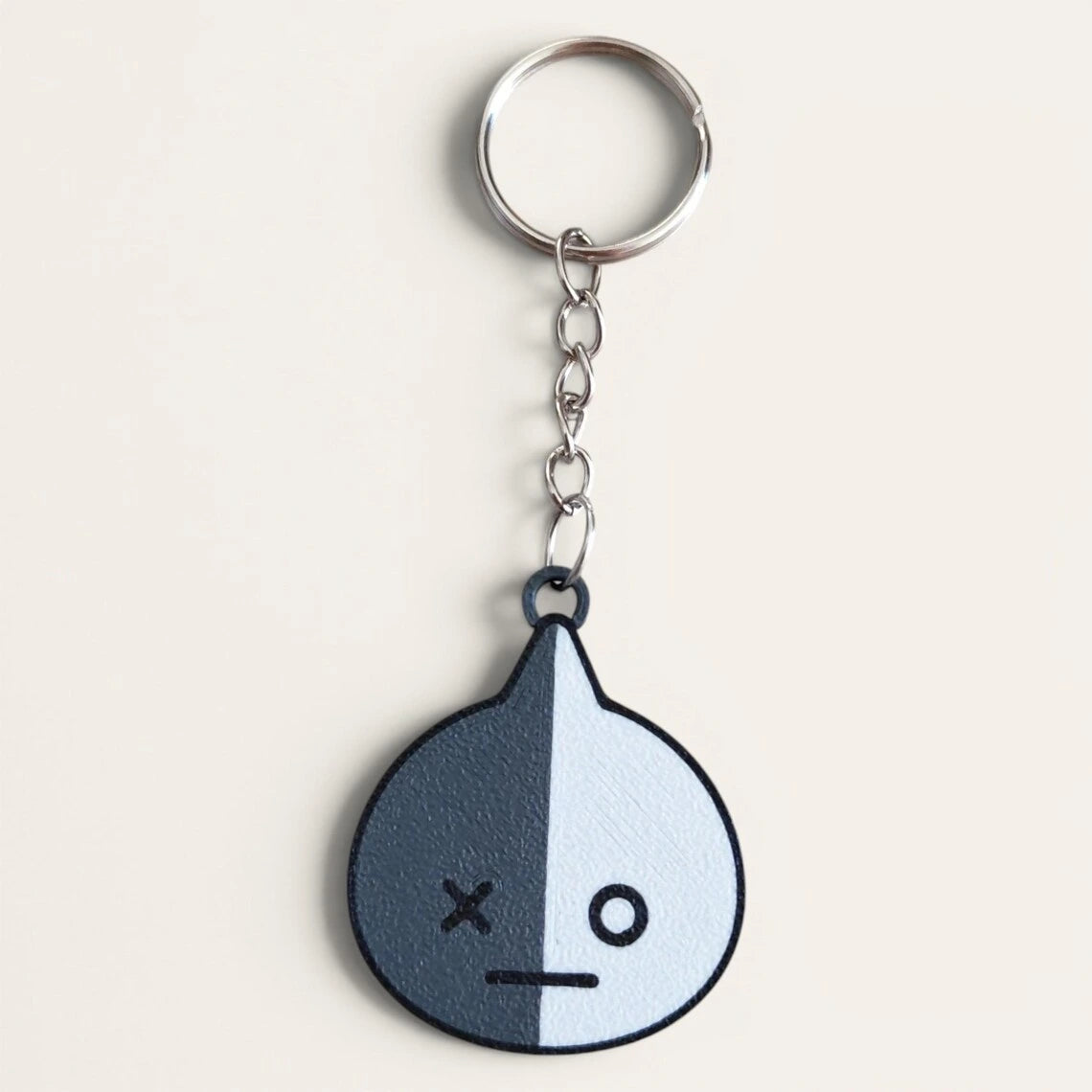 Llavero Kokoroto BTS21 con diseño de llavero y anilla metálica, ideal para coleccionistas y fanáticos de BTS.