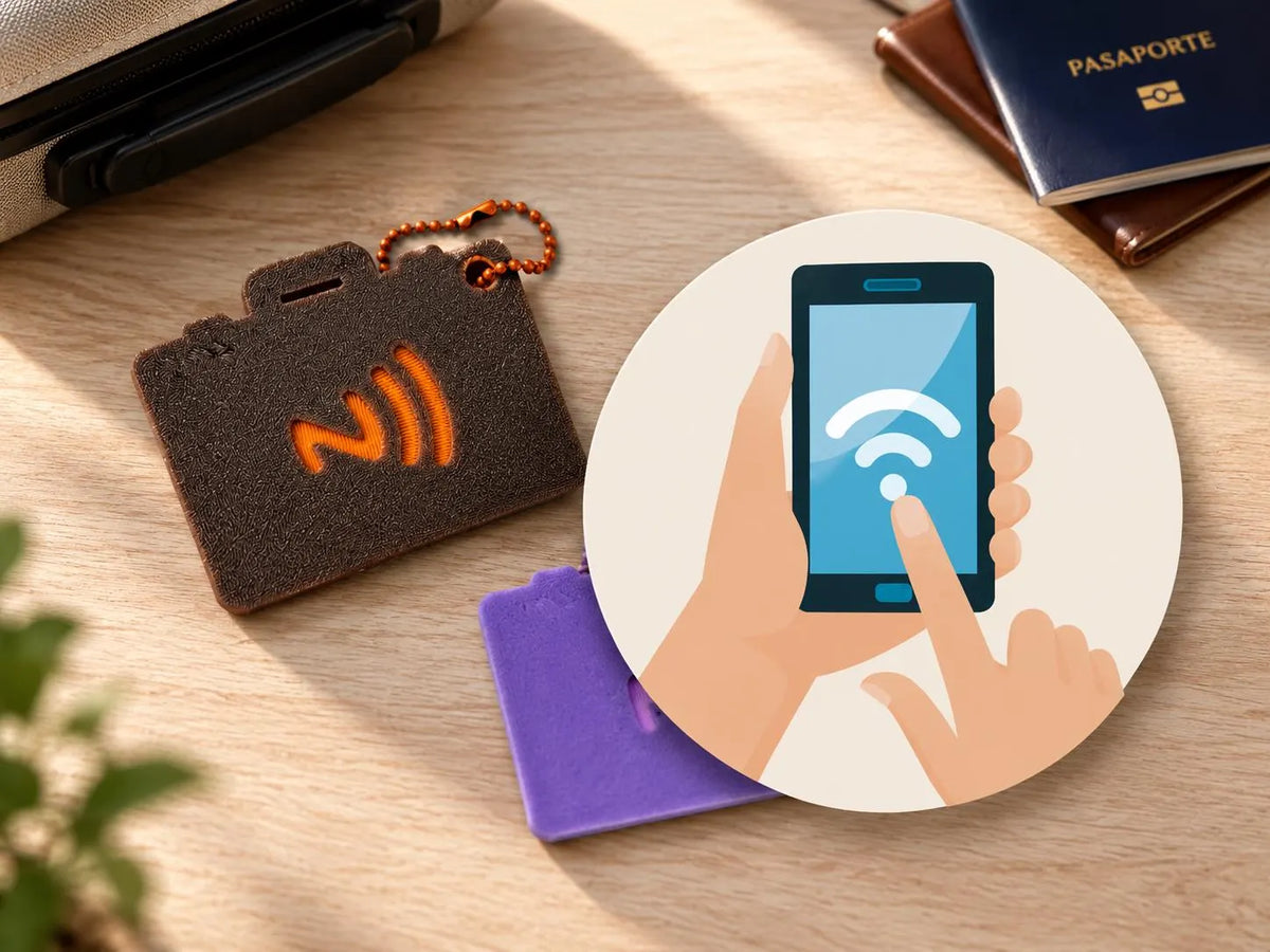 Llaveros NFC para maletines y equipajes