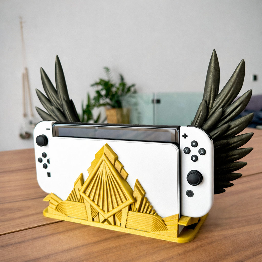 Soporte alado Art Decó para Nintendo Switch - Kokoroto