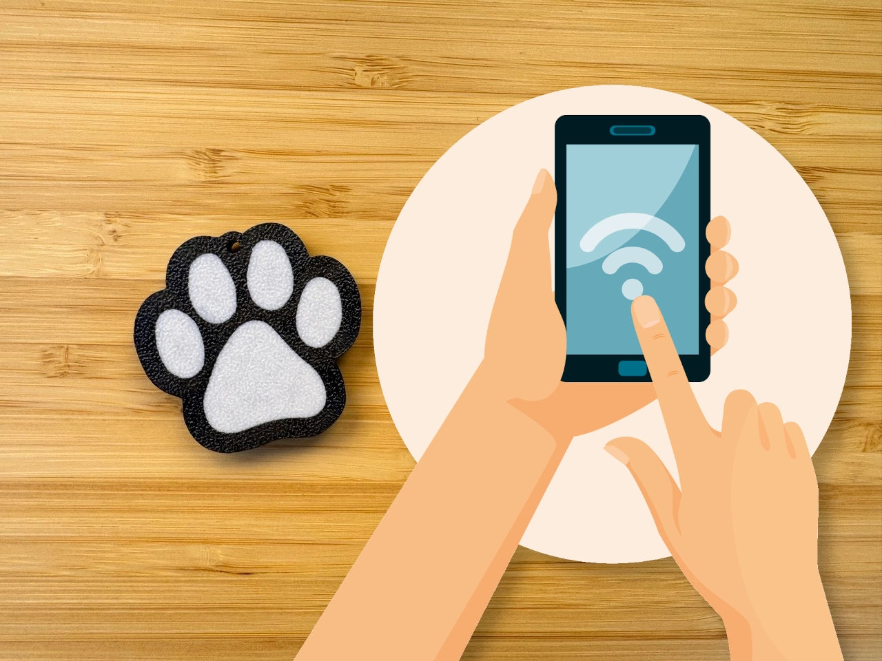 Chapas NFC para perros y gatos - Kokoroto