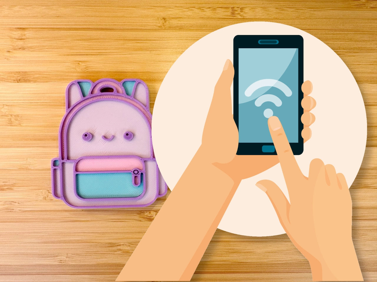 Llaveros NFC para mochilas infantiles - Kokoroto