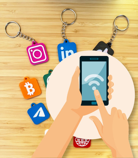 Llaveros NFC para redes sociales - Kokoroto