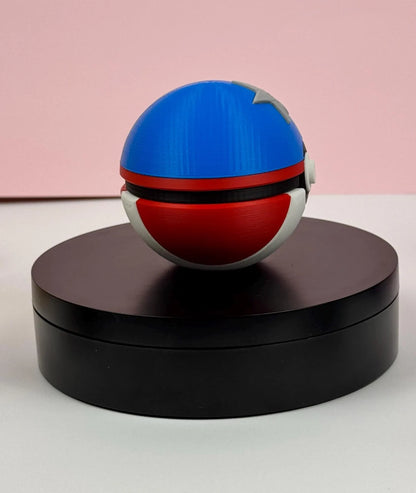 Captainball Pokéball inspiriert von Captain America, 3D-gedruckt, dekorativ auf einem Schreibtisch - Kokoroto
