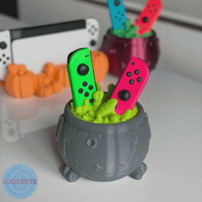 Witch's Cauldron Stand for Joy-Con and Switch 1 Cartridges