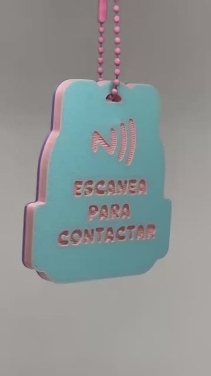 Llaveros NFC para mochilas infantiles